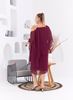 Picture of CURVY GIRL CHIFFON DRESS WITH SPRKLES ON SHOULDER
